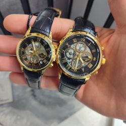 ساعت مردانه و زنانه ست بند چرم سیتیزن vIpقاب استیل