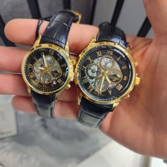 ساعت مردانه و زنانه ست بند چرم سیتیزن vIpقاب استیل