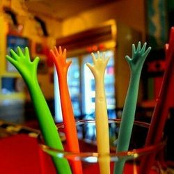 همزن شربت و کافی فانتزی طرح دست 5 تایی