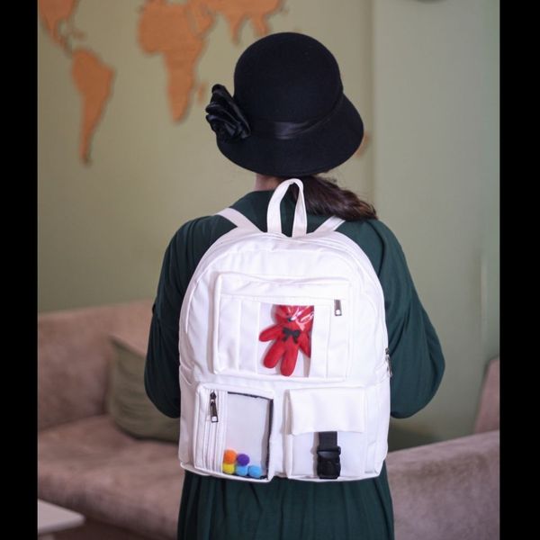 کوله پشتی فانتزی دخترانه در رنگهای پاستیلی کد 1570