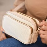 کیف دوشی زنانه کنف نخ پنبه کد 1683