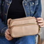 کیف دوشی زنانه جنس چرم شرانگ کد 1683