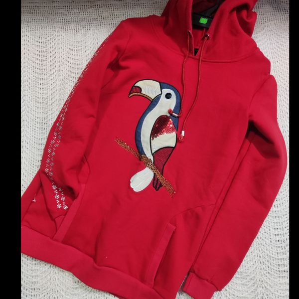 هودی شیک دخترانه باطرح طوطی