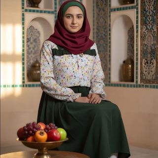 کت و سارافون ریحانه دخترانه | مخمل کبریتی شیک با زیپ مخفی و کمربند | سایز 7 تا 15 سال