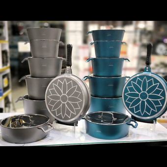 سرویس قابلمه چدن 14 پارچه مفید SG