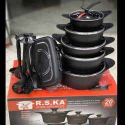 سرویس قابلمه چدن 20 پارچه R.S.KA