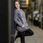 پولیور و مانتو تونیک بافت زنانه طرح‌دار برند نوژا  ترک