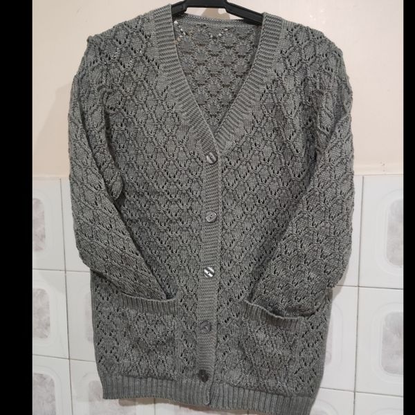 ژاکت زنانه شیک طرح لوزی