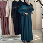 مانتو عبای نگین سبز تیره