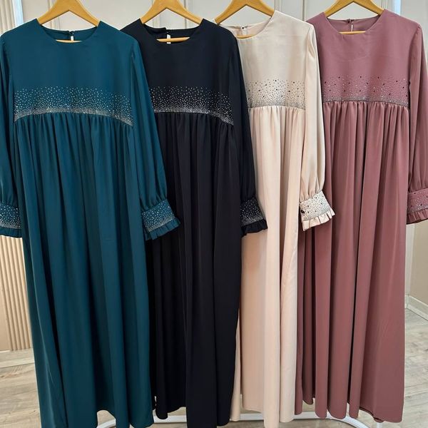 مانتو عبای نگین سبز تیره