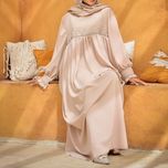 مانتو عبایی نگین کرم