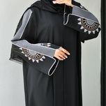 مانتو عبایی خورشید مشکی