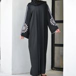 مانتو عبایی خورشید مشکی