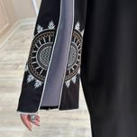 مانتو عبایی خورشید مشکی