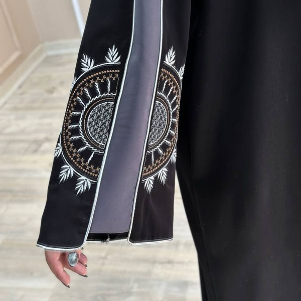 مانتو عبایی خورشید مشکی