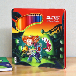 مداد رنگی فکتیس 24 رنگ تخت فلزی
