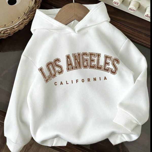 هودی سفید Los Angeles