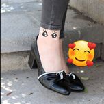 کفش مجلسی نگینی مدل پاپیونی