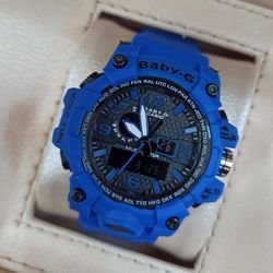 ساعت اسپرت بی بی جیشاک رنگ آبی کاربنی