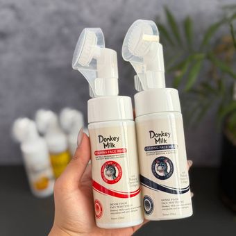 فیس واش شیر الاغ وکالی براش دار حجم 150