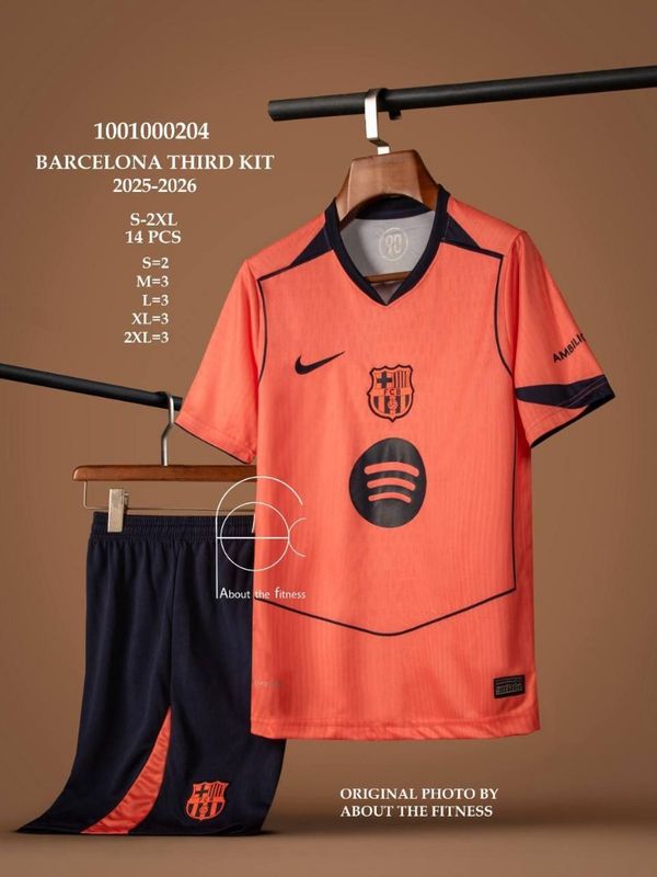 کیت سوم بارسلونا 2025/26 تیشرت با شورت