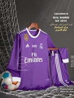 کیت دوم رئال مادرید 2017 آستین بلند با شورت