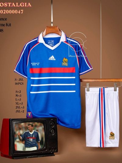 کیت اول فرانسه 1998 تیشرت با شورت