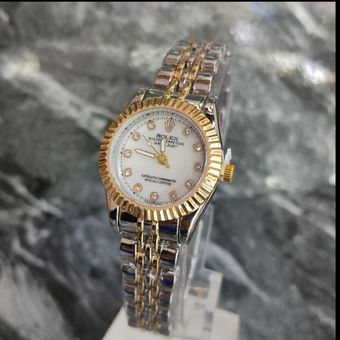 ساعت مچی عقربه ای زنانه مدل رولکس RX55با قاب و بند فول استیل A+++