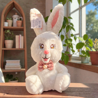 عروسک پولیشی خرگوش پاپیون‌دار