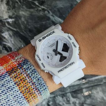 ساعت مچی دیجیتالی و عقربه ای جیشاک مدل 2300با قاب و بند کرم