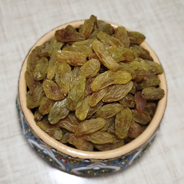کشمش سبز عسکری قلمی (بسته500گرمی)