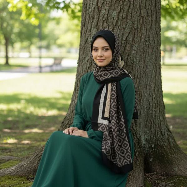 روسری حریر زنانه شیک2