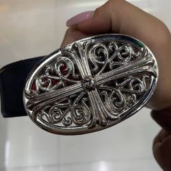 سگک کمربند ثابت نقره ای کوچک