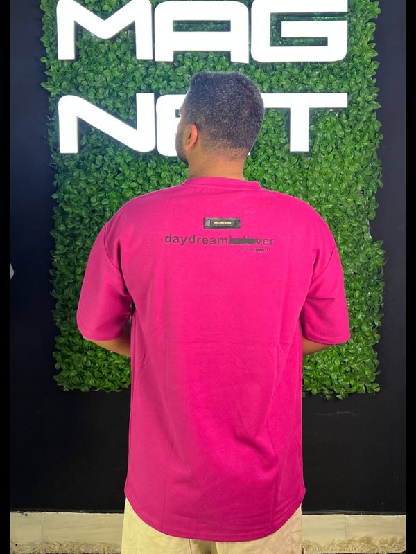 تیشرت MM6 وارداتی صورتی پر رنگ