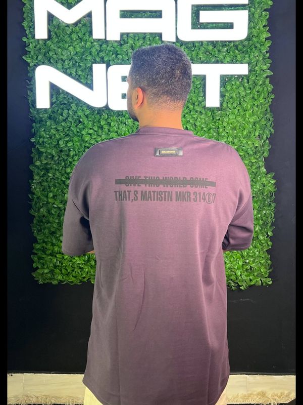 تیشرت MM6 وارداتی بنفش تیره