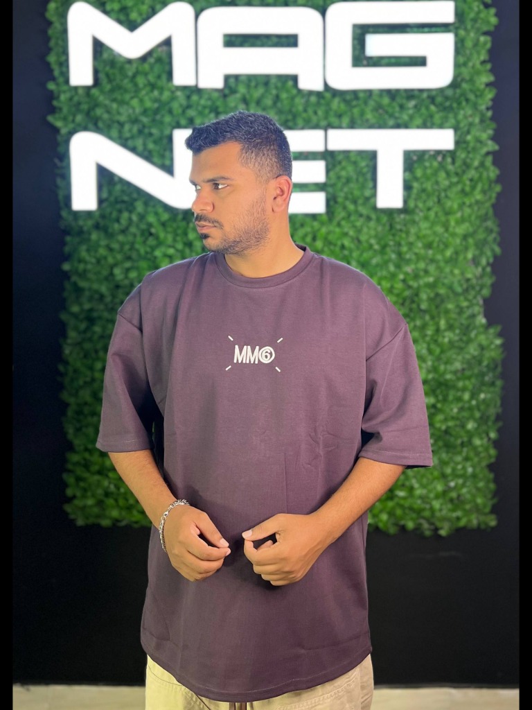 تیشرت MM6 وارداتی بنفش تیره