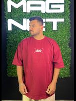 تیشرت MM6 وارداتی زرشکی