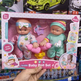 👶 عروسک بی‌بی دوعددی خارجی