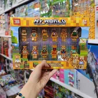 🌟 شخصیت ماینکرفت طلایی بسته دوازده عددی