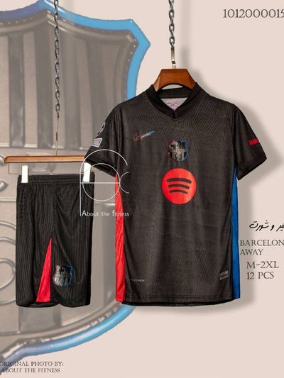 کیت دوم بارسلونا 2024/25 پلیری با شورت مشابه اورجینال