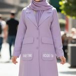 مانتو شیک زنانه جیب چاپ