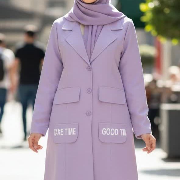 مانتو شیک زنانه جیب چاپ