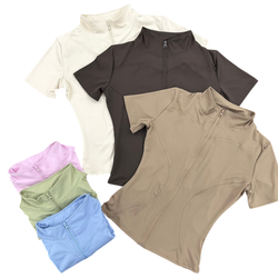 تیشرت اسپندکس تمام زیپ کد10800600