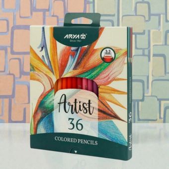 مداد رنگی حرفه‌ای 36 رنگ Arya Artist