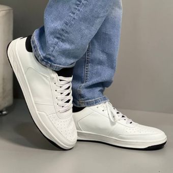 کتونی اورجینال استوک برند آلمانی LIVERGY سفید پشت مشکی