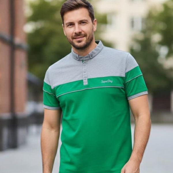 تیشرت یقه دار مردانه قواره بزرگ