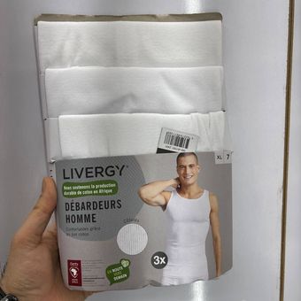 رکابی مردانه لیورجی بسته 3 عددی کد EU3939