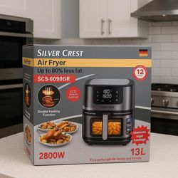 سرخ کن دو المنت سیلورکرست SCS-6090GR ظرفیت 13لیتر