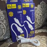 کابل شارژ سریع تایپ‌سی مدل YS‑C05 با شدت جریان 6 آمپر، مناسب انواع گوشی‌های اندروید و دستگاه‌های Type‑C