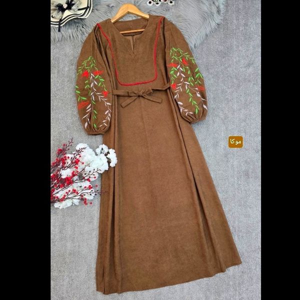 کفتان زنانه نازگل کبریتی پاییزه رنگ موکا